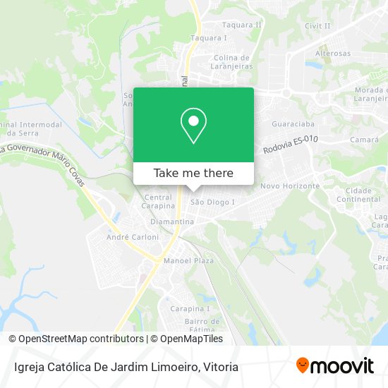 Igreja Católica De Jardim Limoeiro map