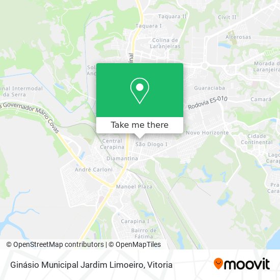 Ginásio Municipal Jardim Limoeiro map