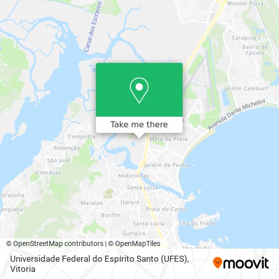 Universidade Federal do Espírito Santo (UFES) map