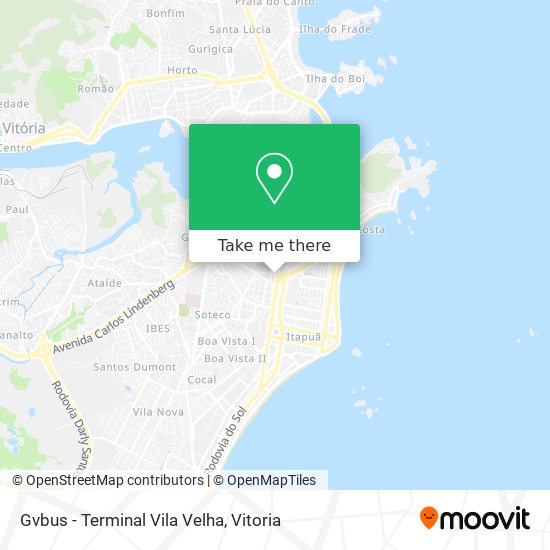 Mapa Gvbus - Terminal Vila Velha