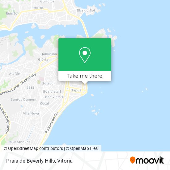 Praia de Beverly Hills map