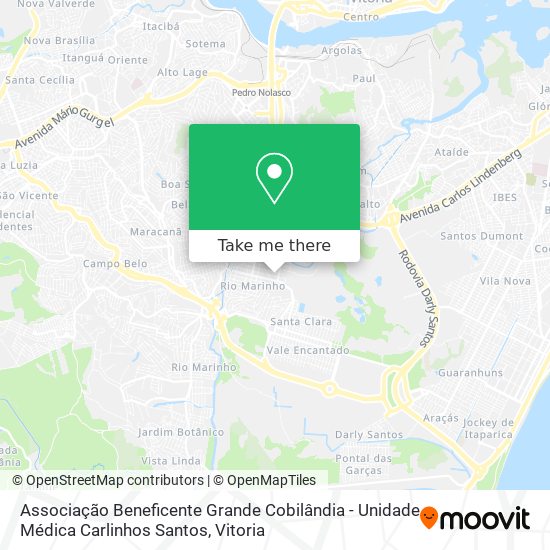 Associação Beneficente Grande Cobilândia - Unidade Médica Carlinhos Santos map