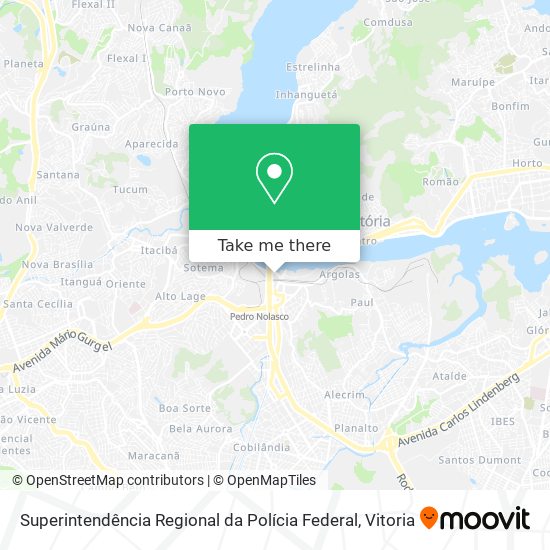 Superintendência Regional da Polícia Federal map