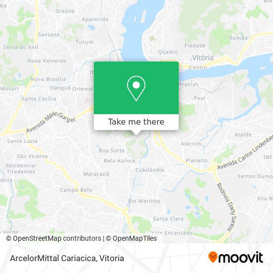 ArcelorMittal Cariacica map