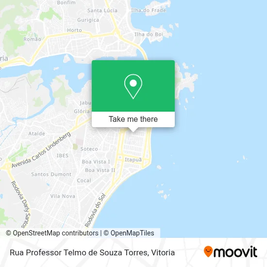 Rua Professor Telmo de Souza Torres map