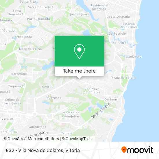 832 - Vila Nova de Colares map