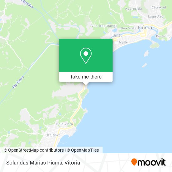 Solar das Marias Piúma map