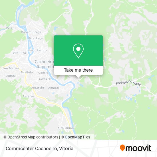 Commcenter Cachoeiro map