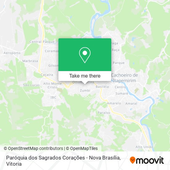 Paróquia dos Sagrados Corações - Nova Brasília map