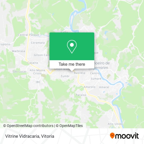 Vitrine Vidracaria map