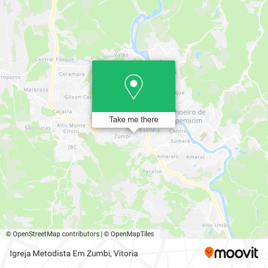 Igreja Metodista Em Zumbi map