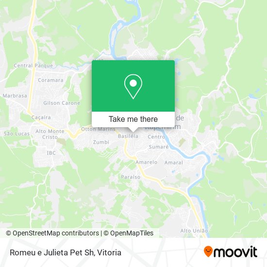 Romeu e Julieta Pet Sh map