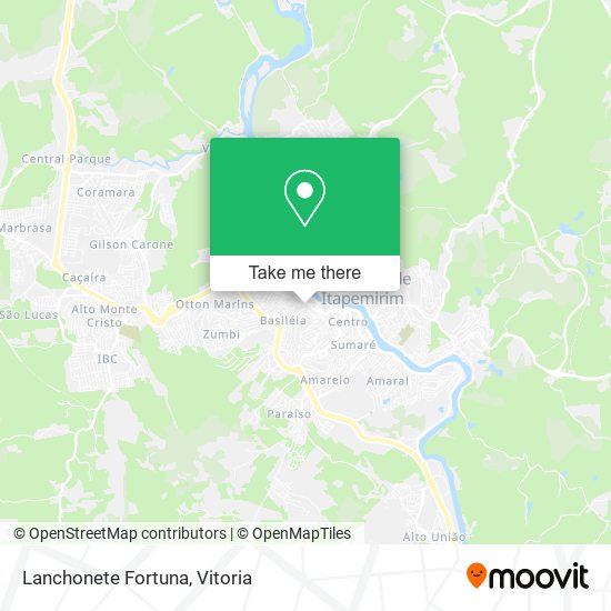Lanchonete Fortuna map