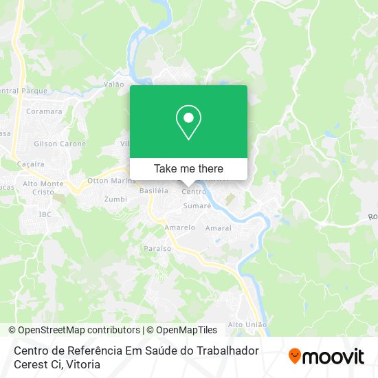 Centro de Referência Em Saúde do Trabalhador Cerest Ci map