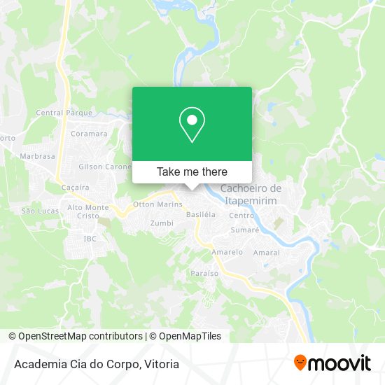 Academia Cia do Corpo map
