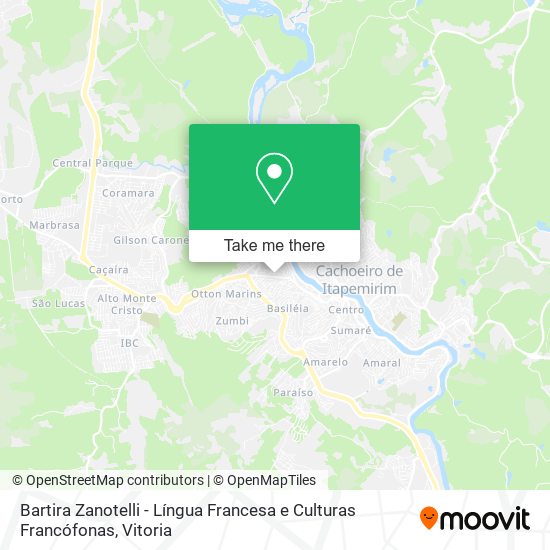 Bartira Zanotelli - Língua Francesa e Culturas Francófonas map