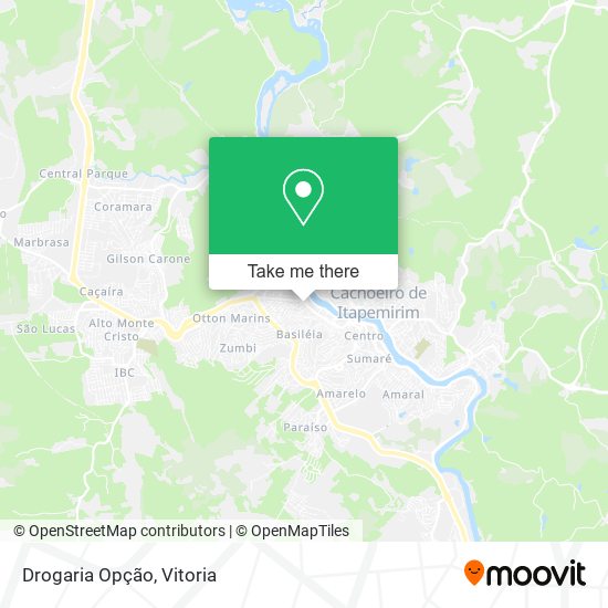 Drogaria Opção map