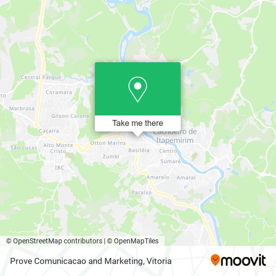Prove Comunicacao and Marketing map