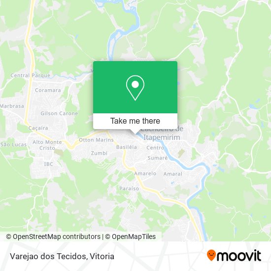 Varejao dos Tecidos map