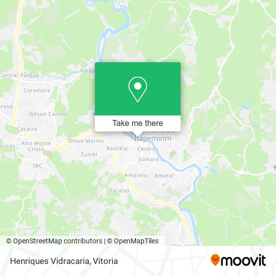Henriques Vidracaria map