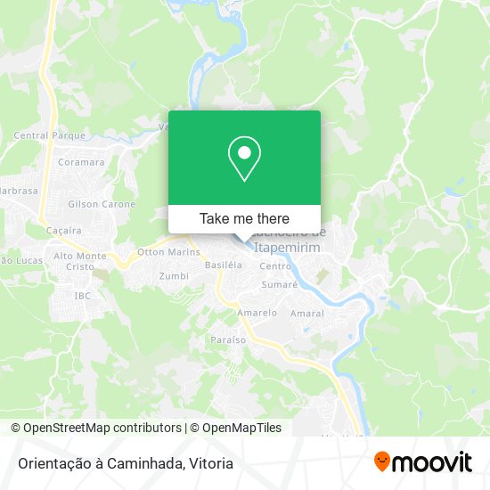 Orientação à Caminhada map