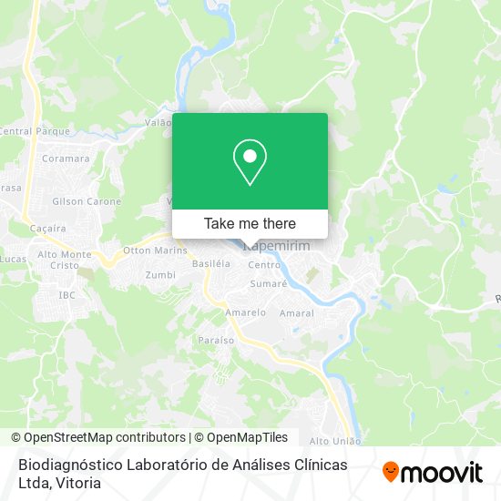 Mapa Biodiagnóstico Laboratório de Análises Clínicas Ltda