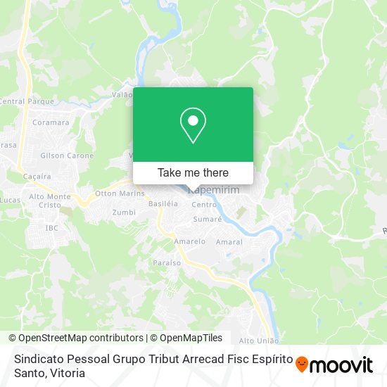 Sindicato Pessoal Grupo Tribut Arrecad Fisc Espírito Santo map