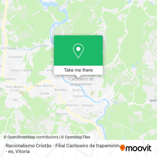 Racionalismo Cristão - Filial Cachoeiro de Itapemirim - es map