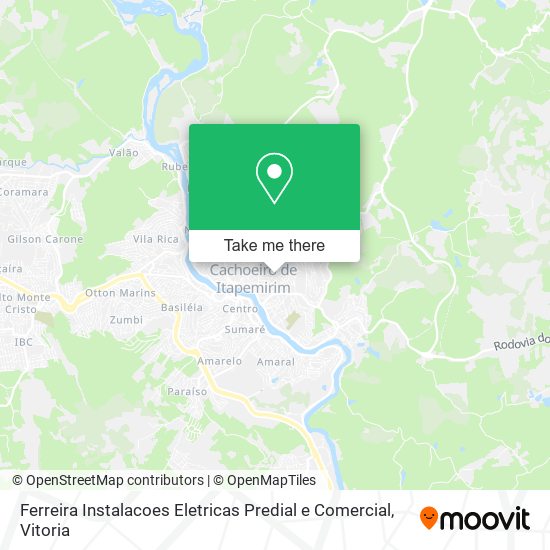 Mapa Ferreira Instalacoes Eletricas Predial e Comercial