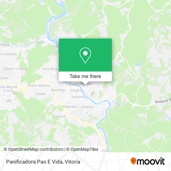 Panificadora Pao E Vida map