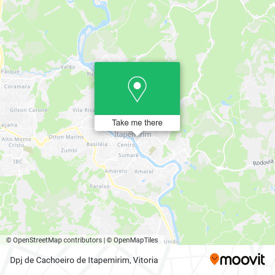 Dpj de Cachoeiro de Itapemirim map