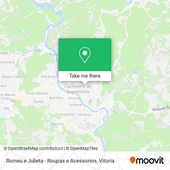 Romeu e Julieta - Roupas e Acessorios map