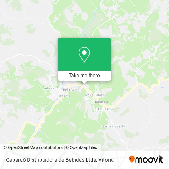 Caparaó Distribuidora de Bebidas Ltda map