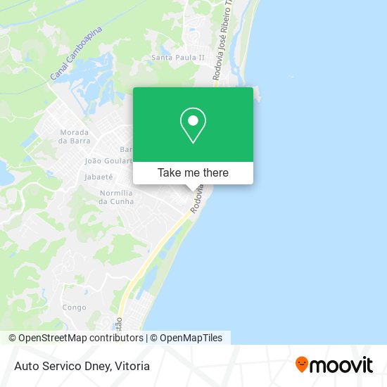 Auto Servico Dney map