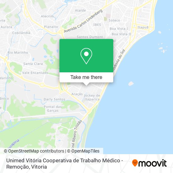 Unimed Vitória Cooperativa de Trabalho Médico -Remoção map