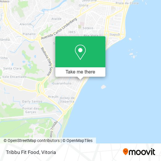 Tribbu Fit Food map