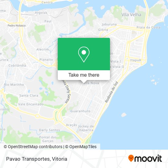 Pavao Transportes map