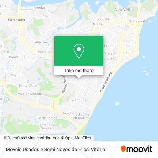 Mapa Moveis Usados e Semi Novos do Elias