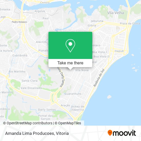 Amanda Lima Producoes map