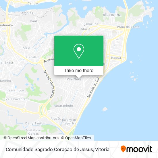 Mapa Comunidade Sagrado Coração de Jesus