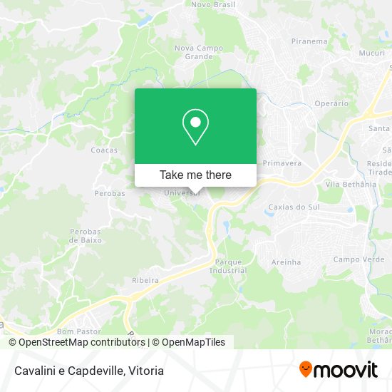 Cavalini e Capdeville map