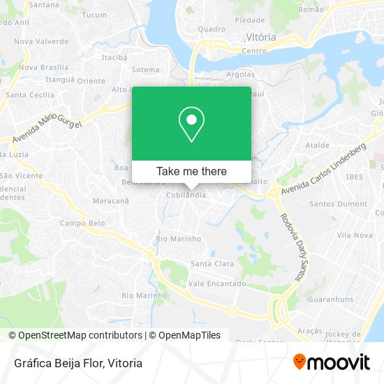 Gráfica Beija Flor map