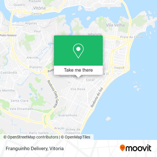 Franguinho Delivery map