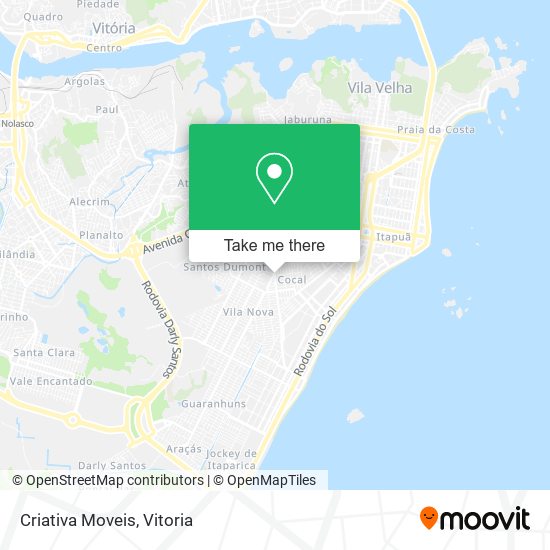 Criativa Moveis map