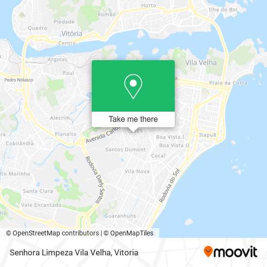 Senhora Limpeza Vila Velha map