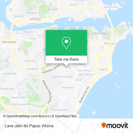 Lava Jato do Papai map