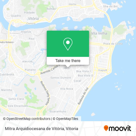 Mapa Mitra Arquidiocesana de Vitória