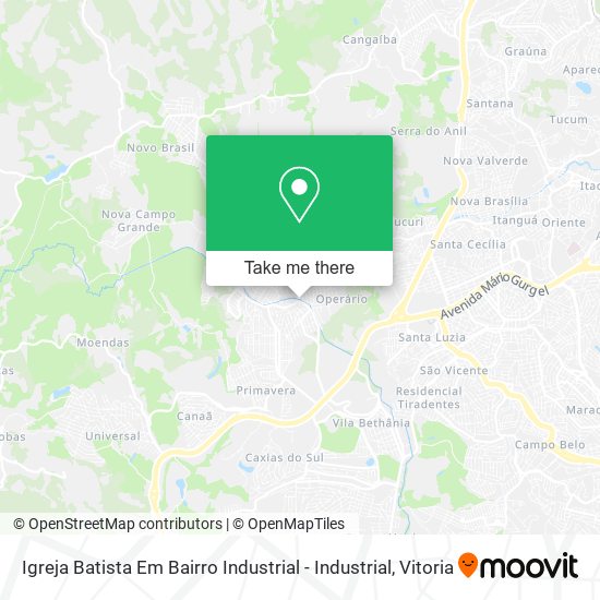Igreja Batista Em Bairro Industrial - Industrial map
