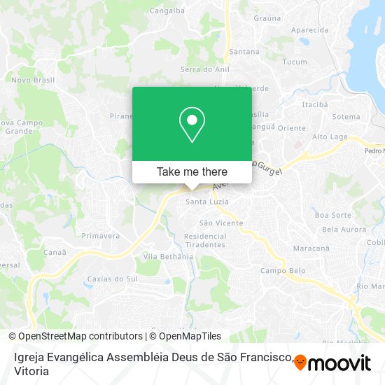 Igreja Evangélica Assembléia Deus de São Francisco map