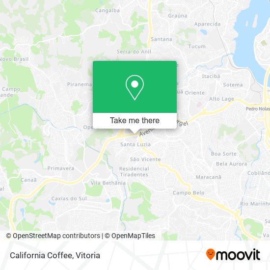 California Coffee map